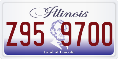 IL license plate Z959700