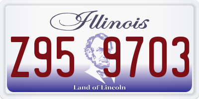 IL license plate Z959703