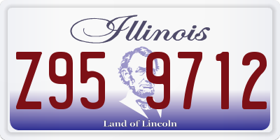 IL license plate Z959712
