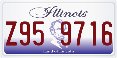 IL license plate Z959716