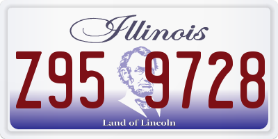 IL license plate Z959728
