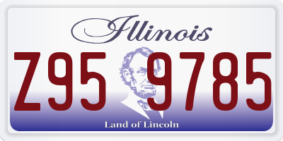 IL license plate Z959785
