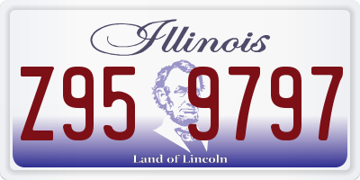 IL license plate Z959797