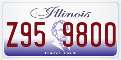 IL license plate Z959800