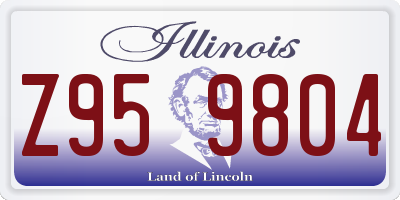 IL license plate Z959804