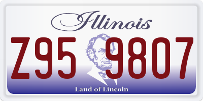 IL license plate Z959807