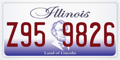 IL license plate Z959826
