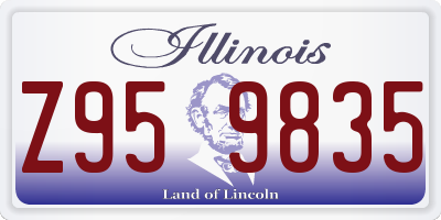 IL license plate Z959835