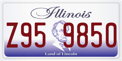 IL license plate Z959850