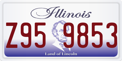 IL license plate Z959853