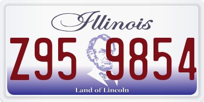 IL license plate Z959854