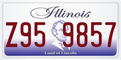 IL license plate Z959857