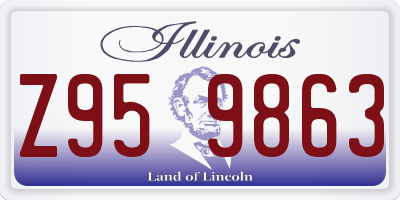 IL license plate Z959863