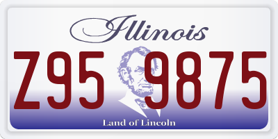 IL license plate Z959875