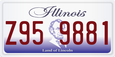 IL license plate Z959881