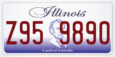 IL license plate Z959890