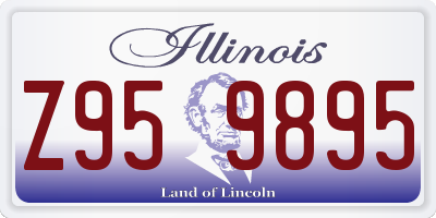 IL license plate Z959895