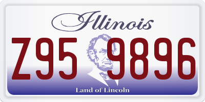 IL license plate Z959896