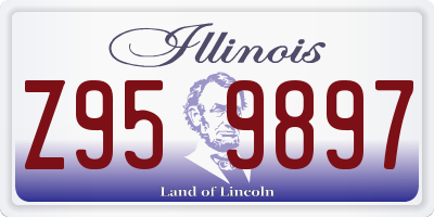 IL license plate Z959897