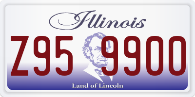 IL license plate Z959900