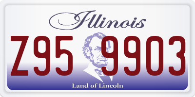 IL license plate Z959903