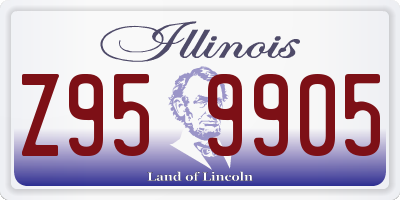 IL license plate Z959905