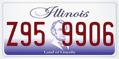 IL license plate Z959906
