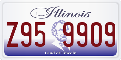 IL license plate Z959909
