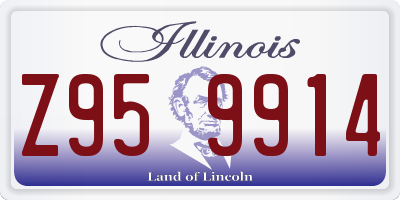 IL license plate Z959914