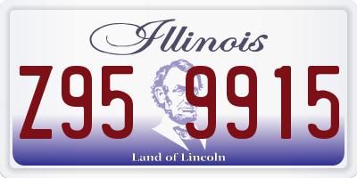 IL license plate Z959915