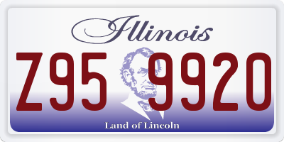 IL license plate Z959920