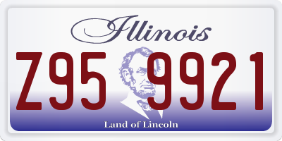 IL license plate Z959921