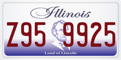 IL license plate Z959925