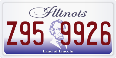IL license plate Z959926