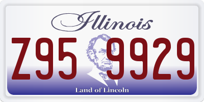 IL license plate Z959929
