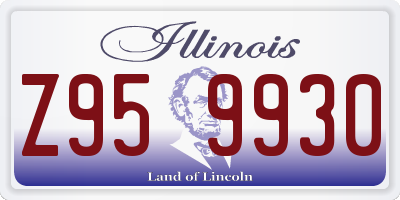 IL license plate Z959930