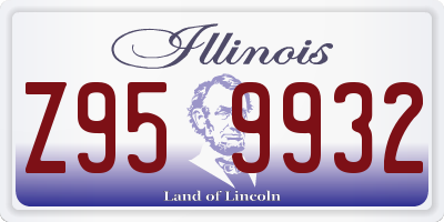 IL license plate Z959932