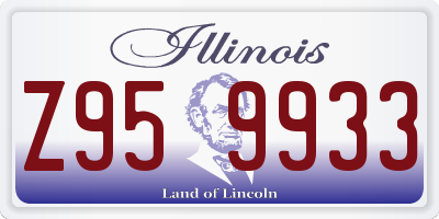 IL license plate Z959933