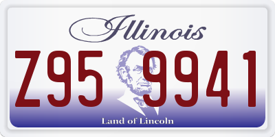 IL license plate Z959941
