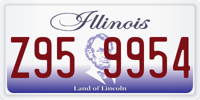 IL license plate Z959954