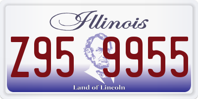 IL license plate Z959955