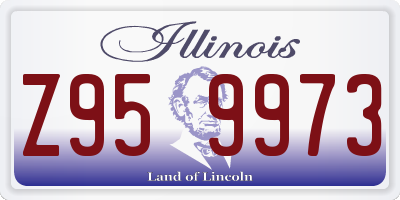 IL license plate Z959973