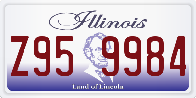 IL license plate Z959984