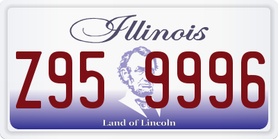 IL license plate Z959996