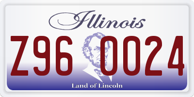 IL license plate Z960024