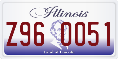 IL license plate Z960051