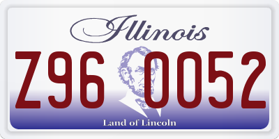 IL license plate Z960052