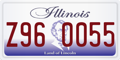 IL license plate Z960055