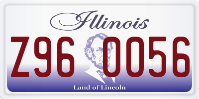IL license plate Z960056