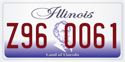 IL license plate Z960061